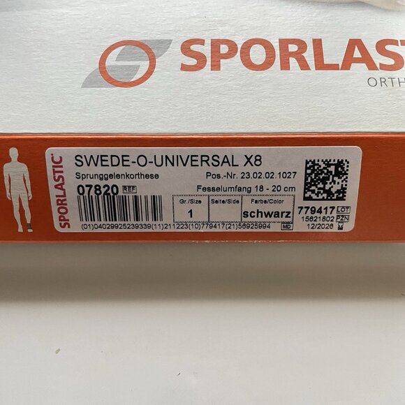 Ankle Brace LACE UP Orthopaedic Boot Size 1Sporlastic Swede-O-Universal - Picture 4 of 8